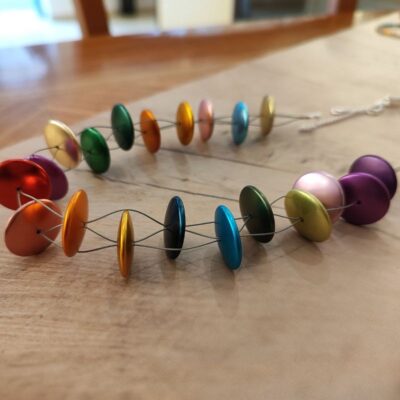 Colorful Chunky Beaded, Unique Necklace - Image 3