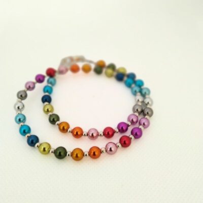 Colorful Beaded - Rainbow Necklace - Image 4