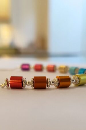 Dainty Beaded Necklace, Unique Women Gift, Colorful Jewelry
