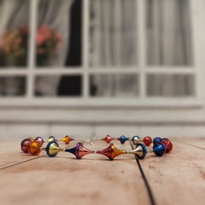 Colorful Geometric - Contemporary Modern Necklace - Image 5