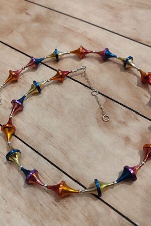Colorful Geometric - Contemporary Modern Necklace