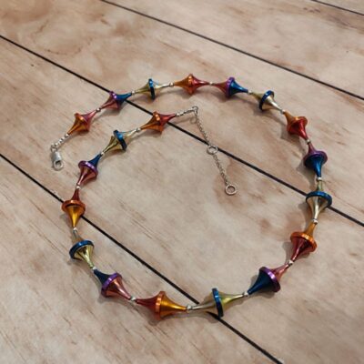 Colorful Geometric - Contemporary Modern Necklace