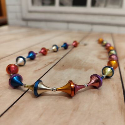 Colorful Geometric - Contemporary Modern Necklace - Image 6