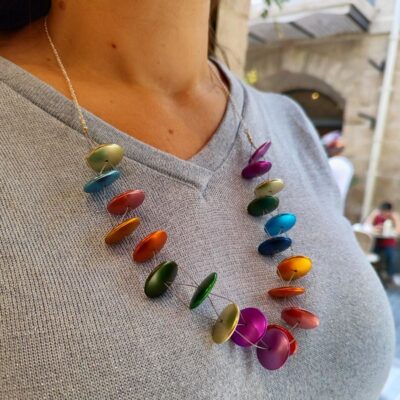 Colorful Chunky Beaded, Unique Necklace - Image 5
