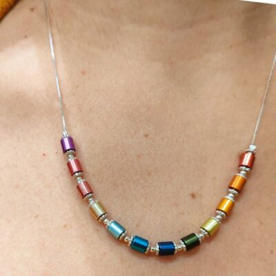 Dainty Beaded Necklace, Unique Women Gift, Colorful Jewelry - Image 7