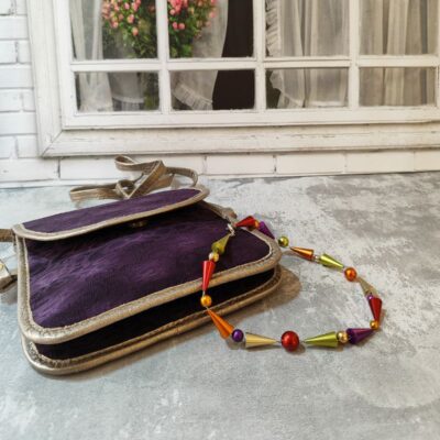 Colorful Geometric Beaded Necklace - Image 4