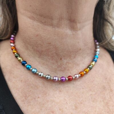 Colorful Beaded - Rainbow Necklace - Image 3
