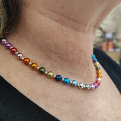 Colorful Beaded - Rainbow Necklace - Image 5