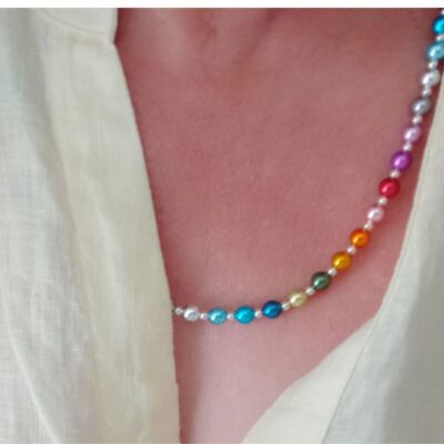 Colorful Beaded - Rainbow Necklace - Image 8