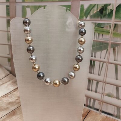 Pearl Color Beaded Necklace - classic jewelry for any occasion
